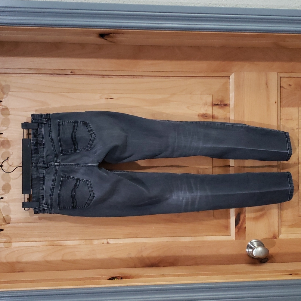 INDIGO REIN black destroyed skinny jeans - Picture 6 of 7
